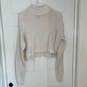 Forever 21 White Turtle Neck Sweater